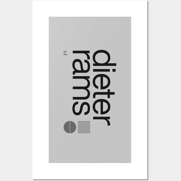 Dieter Rams - Less but Better Design Wall Art by sub88